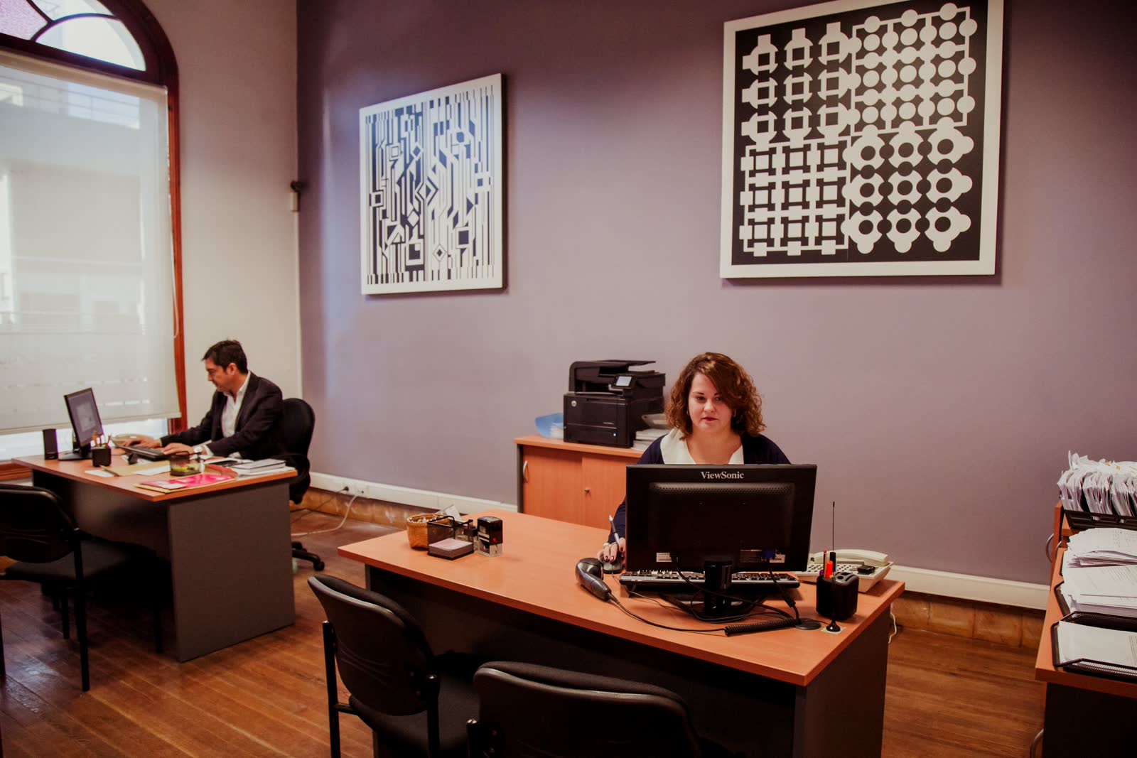La oficina de Organización Duin en pleno trabajo